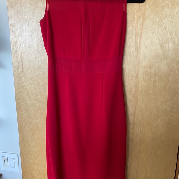 Red Illusion Marc New York Dress - Picture 2 of 4